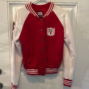 🔥SIZE M RED/WHITE VARSITY JACKET🔥